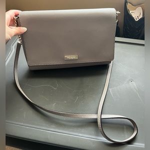 Kate Spade gray rectangular crossbody bag